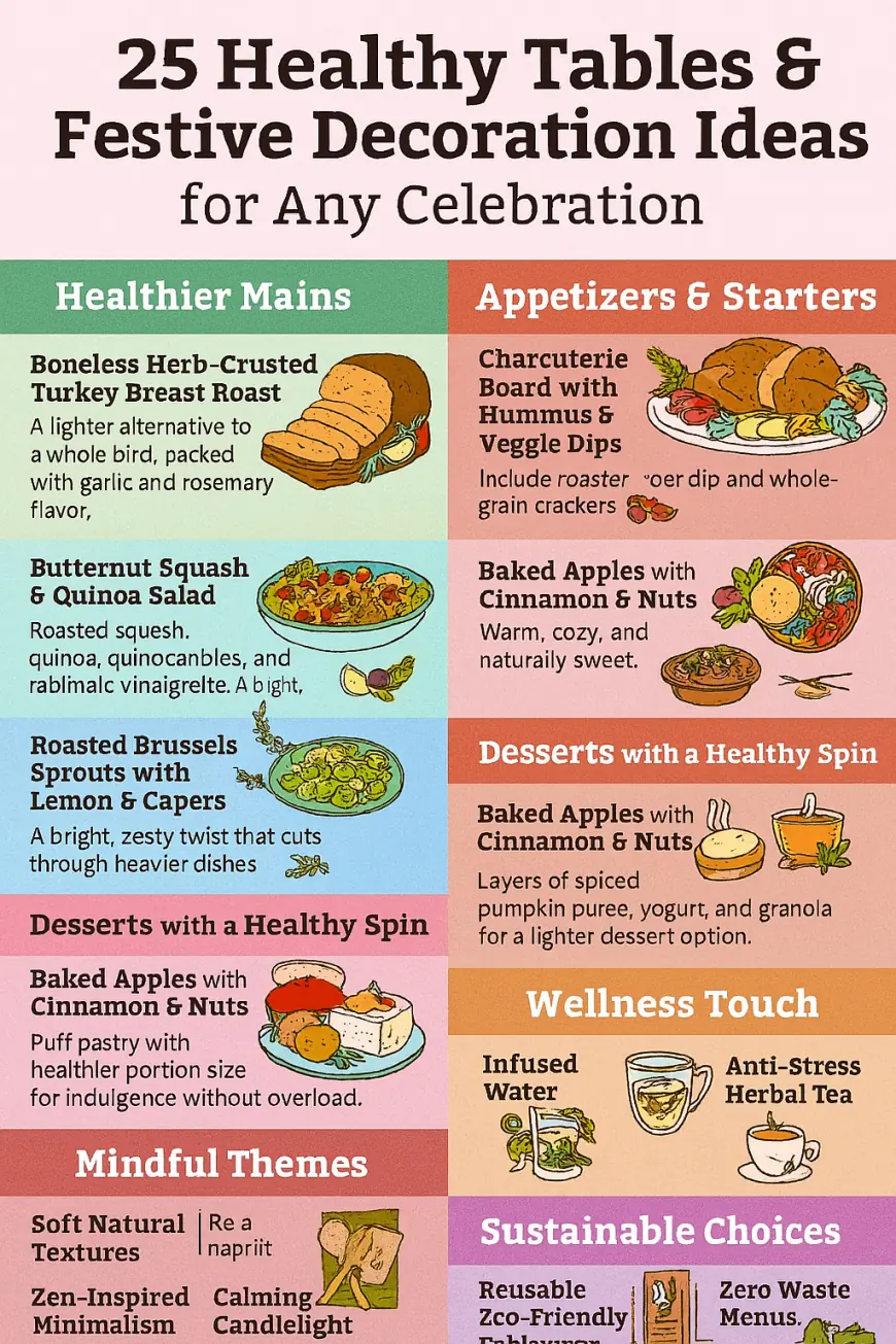 25 Healthy Tables &amp; Festive Decoration Ideas for Any Celebration